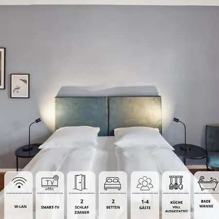 Апартаменты Neu - Sandapart32 - Fewo2 - Krausse - Bis Zu 4 Pers. - 2 Schlafzimmer
